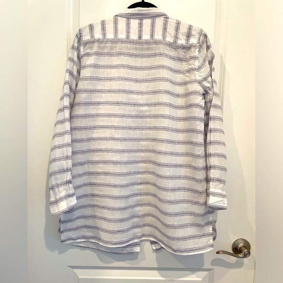 🌺 Garnet Hill Linen Tunic Top - Picture 3 of 8